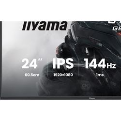 iiyama G-Master Black Hawk gaming monitor GB2441HSU-B1 24" Black, IPS, Height Adjustable, Ultra Slim Bezel, Full HD, 144Hz, 1ms, FreeSync, HDMI, Display Port, USB Hub thumbnail 7