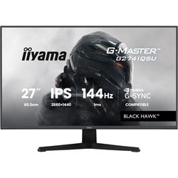 iiyama G-Master Black Hawk gaming monitor G2741QSU-B1 27" Black, IPS, Ultra Slim Bezel, QHD Resolution, 144Hz, 1ms, FreeSync, HDMI, Display Port, USB Hub thumbnail 0