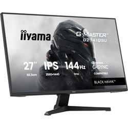 iiyama G-Master Black Hawk gaming monitor G2741QSU-B1 27" Black, IPS, Ultra Slim Bezel, QHD Resolution, 144Hz, 1ms, FreeSync, HDMI, Display Port, USB Hub thumbnail 2