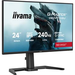iiyama G-Master Red Eagle gaming monitor GB2471HSU-B1 23.8", Height Adjustable, Full HD, IPS, 240Hz, 0.3ms, Nvidia G-Sync, HDMI, Display Port thumbnail 2