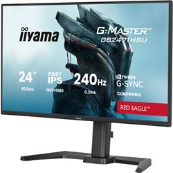 iiyama G-Master Red Eagle gaming monitor GB2471HSU-B1 23.8", Height Adjustable, Full HD, IPS, 240Hz, 0.3ms, Nvidia G-Sync, HDMI, Display Port thumbnail 3
