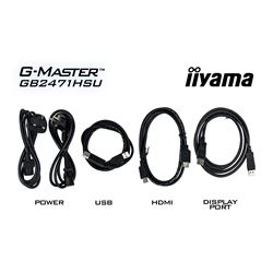 iiyama G-Master Red Eagle gaming monitor GB2471HSU-B1 23.8", Height Adjustable, Full HD, IPS, 240Hz, 0.3ms, Nvidia G-Sync, HDMI, Display Port thumbnail 11