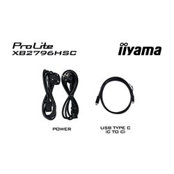 iiyama ProLite Monitor XB2796HSC-B1 27", Black, Height Adjustable, IPS Panel, USB-C connection, 144hz, Blue Light Reducer, Flicker Free thumbnail 15