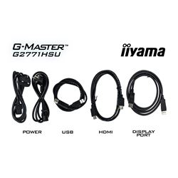 iiyama G-Master Red Eagle gaming monitor G2771HSU-B1 27" Black, Ultra Slim Bezel, IPS, 240Hz, 0.4ms, Nvidia G-Sync, HDMI, Display Port, USB Hub thumbnail 10