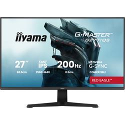 iiyama G-Master Red Eagle gaming monitor G2771QS-B1 27" Black, Ultra Slim Bezel, QHD Resolution, IPS, 200Hz, 0.5ms, Nvidia G-Sync, HDMI, Display Port, Black Tuner thumbnail 0