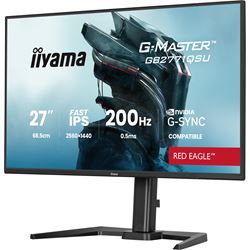 iiyama G-Master Red Eagle gaming monitor GB2771QSU-B1 27" Black, Height Adjustable, QHD Resolution, Ultra Slim Bezel, IPS, 200Hz, 0.5ms, Nvidia G-Sync, HDMI, Display Port, USB Hub thumbnail 3