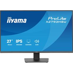iiyama ProLite monitor X2793HSU-B1 27" IPS, 120Hz, Black, 4-side slim bezel and C energy class, HDMI, Display Port, USB Hub thumbnail 2