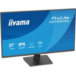 iiyama ProLite monitor X2793HSU-B1 27" IPS, 120Hz, Black, 4-side slim bezel and C energy class, HDMI, Display Port, USB Hub thumbnail 7