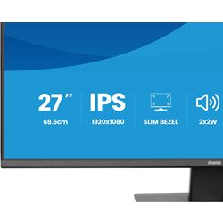 iiyama ProLite monitor X2793HSU-B1 27" IPS, 120Hz, Black, 4-side slim bezel and C energy class, HDMI, Display Port, USB Hub thumbnail 14