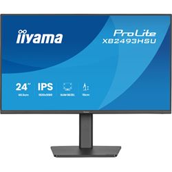 iiyama ProLite monitor XB2493HSU-B1 24" IPS, Height Adjustable, 120Hz, Black, 4-side slim bezel and C energy class, HDMI, Display Port, USB Hub thumbnail 1