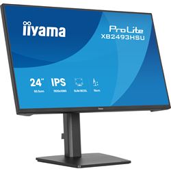 iiyama ProLite monitor XB2493HSU-B1 24" IPS, Height Adjustable, 120Hz, Black, 4-side slim bezel and C energy class, HDMI, Display Port, USB Hub thumbnail 6