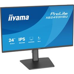 iiyama ProLite monitor XB2493HSU-B1 24" IPS, Height Adjustable, 120Hz, Black, 4-side slim bezel and C energy class, HDMI, Display Port, USB Hub thumbnail 7