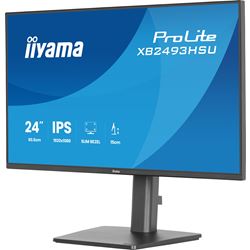 iiyama ProLite monitor XB2493HSU-B1 24" IPS, Height Adjustable, 120Hz, Black, 4-side slim bezel and C energy class, HDMI, Display Port, USB Hub thumbnail 8