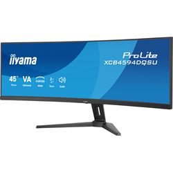 iiyama ProLite curved monitor XCB4594DQSU-B1 45" VA Dual QHD panel with USB Hub, HDMI and Height Adjustment, 450 cd/m² brightness thumbnail 1