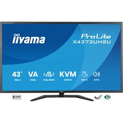 iiyama Prolite monitor X4373UHSU-B2 VA LED, USB-C, 4K, Picture-by/in-Picture, USB hub, flicker free, KVM Switch thumbnail 0