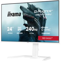 iiyama G-Master Red Eagle gaming monitor GB2471HSU-W1 23.8", White, Height Adjustable, Full HD, IPS, 240Hz, 0.3ms, Nvidia G-Sync, HDMI, Display Port thumbnail 11