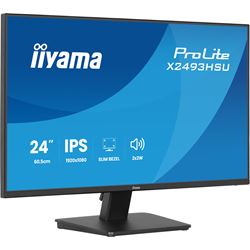 iiyama ProLite monitor X2493HSU-B1 24" IPS, 120Hz, Black, 4-side slim bezel and C energy class, HDMI, Display Port, USB Hub thumbnail 5