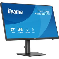 iiyama ProLite monitor XB2793HSU-B1 Height Adjustable, 27" IPS, 120Hz, Black, 4-side slim bezel and C energy class, HDMI, Display Port, USB Hub thumbnail 6