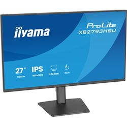 iiyama ProLite monitor XB2793HSU-B1 Height Adjustable, 27" IPS, 120Hz, Black, 4-side slim bezel and C energy class, HDMI, Display Port, USB Hub thumbnail 7