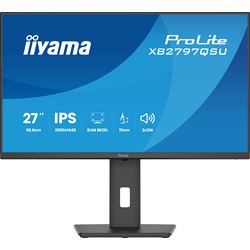 iiyama ProLite monitor XB2797QSU-B1 27" IPS, Height Adjustable, 2560x1440, 4-side slim bezel, 75hz, Black, HDMI, Display Port, thumbnail 2