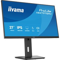 iiyama ProLite monitor XB2797QSU-B1 27" IPS, Height Adjustable, 2560x1440, 4-side slim bezel, 75hz, Black, HDMI, Display Port, thumbnail 8