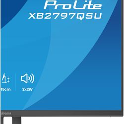 iiyama ProLite monitor XB2797QSU-B1 27" IPS, Height Adjustable, 2560x1440, 4-side slim bezel, 75hz, Black, HDMI, Display Port, thumbnail 17