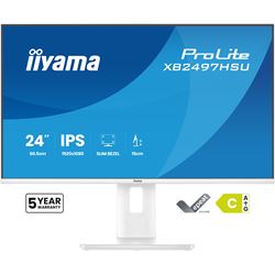 iiyama ProLite monitor XB2497HSU-W1 24" IPS, White, Full HD, energy label C, HDMI, Display Port, 120 hz, Height Adjustable, Eye Comfort  thumbnail 0