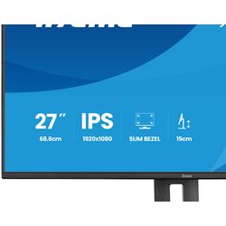 iiyama ProLite monitor XB2797HSU-B1 27" IPS, Height Adjustable, Full HD, energy label C, HDMI, Display Port, 120 hz, Eye Comfort  thumbnail 9