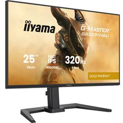 iiyama G-Master Gold Phoenix gaming monitor GB2591HSU-B1 24.5" Black, Fast IPS, Ultra Slim Bezel, Full HD, 320Hz, 0.4ms, FreeSync, HDMI, Display Port, USB Hub thumbnail 3
