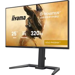 iiyama G-Master Gold Phoenix gaming monitor GB2591HSU-B1 24.5" Black, Fast IPS, Ultra Slim Bezel, Full HD, 320Hz, 0.4ms, FreeSync, HDMI, Display Port, USB Hub thumbnail 5