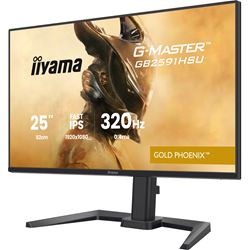 iiyama G-Master Gold Phoenix gaming monitor GB2591HSU-B1 24.5" Black, Fast IPS, Ultra Slim Bezel, Full HD, 320Hz, 0.4ms, FreeSync, HDMI, Display Port, USB Hub thumbnail 6