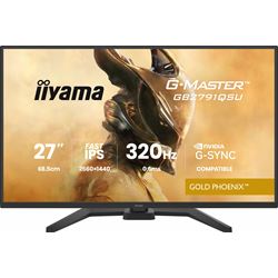 iiyama G-Master Gold Phoenix gaming monitor GB2791QSU-B1 27" Black, Fast IPS, Ultra Slim Bezel, QHD Res 2560 x 1440, 320Hz, 0.4ms, FreeSync, HDMI, Display Port, USB Hub thumbnail 1
