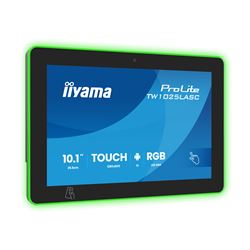 iiyama ProLite TW1025LASC-B3PNR, 10.1” PCAP 10pt touch screen with Android and Power over Ethernet Technology, Webcam/Mic, NFC/RFID reader and RGB LED bar