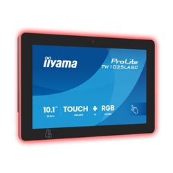iiyama ProLite TW1025LASC-B3PNR, 10.1” PCAP 10pt touch screen with Android and Power over Ethernet Technology, Webcam/Mic, NFC/RFID reader and RGB LED bar thumbnail 1