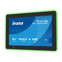iiyama ProLite TW1025LASC-B3PNR, 10.1” PCAP 10pt touch screen with Android and Power over Ethernet Technology, Webcam/Mic, NFC/RFID reader and RGB LED bar thumbnail 2