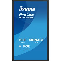 iiyama ProLite S2425AS-B1P Professional Grade Small Format Signage, 24”, Android OS, IPS, LAN control, POE, USB-C thumbnail 1