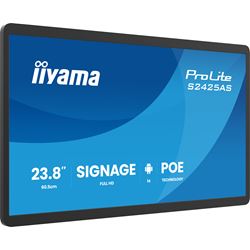 iiyama ProLite S2425AS-B1P Professional Grade Small Format Signage, 24”, Android OS, IPS, LAN control, POE, USB-C thumbnail 2