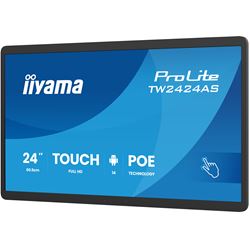 iiyama ProLite TW2424AS-B13P, 24” IPS, Full HD PCAP 10pt touch screen with Android and anti glare coating, PoE Technology and iiSignage² thumbnail 2