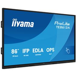 iiyama ProLite TE8613A-B2AG 86’’ Google EDLA Certified 4K Touchscreen, iiWare 21E with Android 14-EDLA, WiFi-6 with Bluetooth 5, with wall mount. thumbnail 1