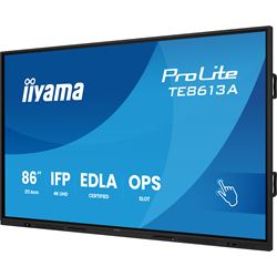 iiyama ProLite TE8613A-B2AG 86’’ Google EDLA Certified 4K Touchscreen, iiWare 21E with Android 14-EDLA, WiFi-6 with Bluetooth 5, with wall mount. thumbnail 2