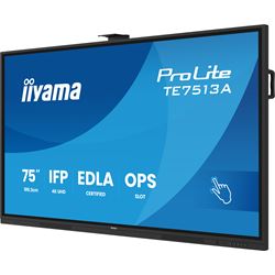 iiyama ProLite TE7513A-B2AG 75’’ Google EDLA Certified 4K Touchscreen, iiWare 21E with Android 14-EDLA, WiFi-6 with Bluetooth 5, with wall mount. thumbnail 4