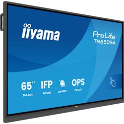 iiyama ProLite TN6505A-B1AG 65’’ 4k, IPS, HDMI/DP/USB-C, OS-Free Professional Touch Display for Maximum Security and Full IT Control, Anti-Glare with wall mount. thumbnail 1