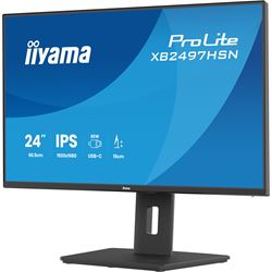 iiyama ProLite monitor XB2497HSN-B1 24" IPS, Full HD, Ultra Slim Bezel, HDMI, Display Port, USB-C dock, Ergonomic Height Adjustable.  thumbnail 5