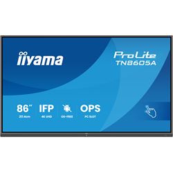 iiyama ProLite TN8505A-B1AG 85’’ 4k, IPS, HDMI/DP/USB-C, OS-Free Professional Touch Display for Maximum Security and Full IT Control, Anti-Glare with wall mount. thumbnail 0