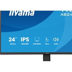 iiyama ProLite monitor XB2491HS-B1 24" IPS, Height Adjustable, Full HD, Black, Ultra Slim Bezel, HDMI, Display Port, 120hz, speakers thumbnail 9
