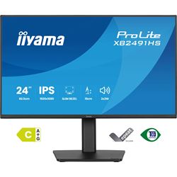 iiyama ProLite monitor XB2491HS-B1 24" IPS, Height Adjustable, Full HD, Black, Ultra Slim Bezel, HDMI, Display Port, 120hz, speakers thumbnail 0