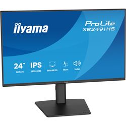 iiyama ProLite monitor XB2491HS-B1 24" IPS, Height Adjustable, Full HD, Black, Ultra Slim Bezel, HDMI, Display Port, 120hz, speakers thumbnail 1