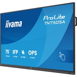 iiyama ProLite TN7505A-B1AG 75’’ 4k, IPS, HDMI/DP/USB-C, OS-Free Professional Touch Display for Maximum Security and Full IT Control, Anti-Glare with wall mount. thumbnail 2