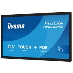 iiyama ProLite TW2223AS-B3P, 22” Full HD PCAP 10pt touch screen with Android and edge-to-edge glass, 24/7, POE, Wi-Fi connection, LAN (RJ45) and Bluetooth connectors thumbnail 5