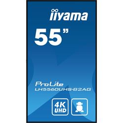 iiyama ProLite LH5560UHS-B2AG 55", VA, 4K, 24/7 Hours Operation, HDMI x 3, Landscape/Portrait, Anti-Glare, Android OS and FailOver thumbnail 1